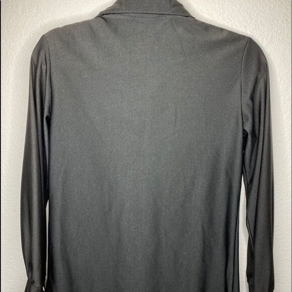 Vintage Polyester Blouse Black - Picture 3 of 6